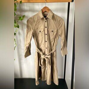 Rugby Ralph Lauren Khaki Safari Belt Dress Trench (Size 0)